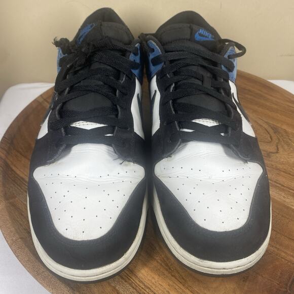 Nike Dunk Low Airbrush Industrial Blue Mens Blue Black Size 13 Shoes FD6923-100 - Picture 4 of 10